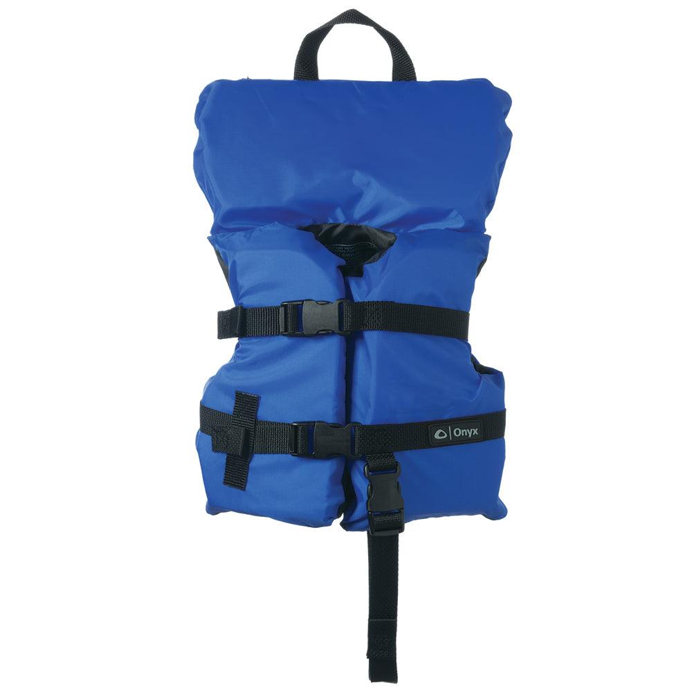 Onyx Nylon General Purpose Life Jacket - Infant/Child Under 50lbs - Blue - Boat Gear USA