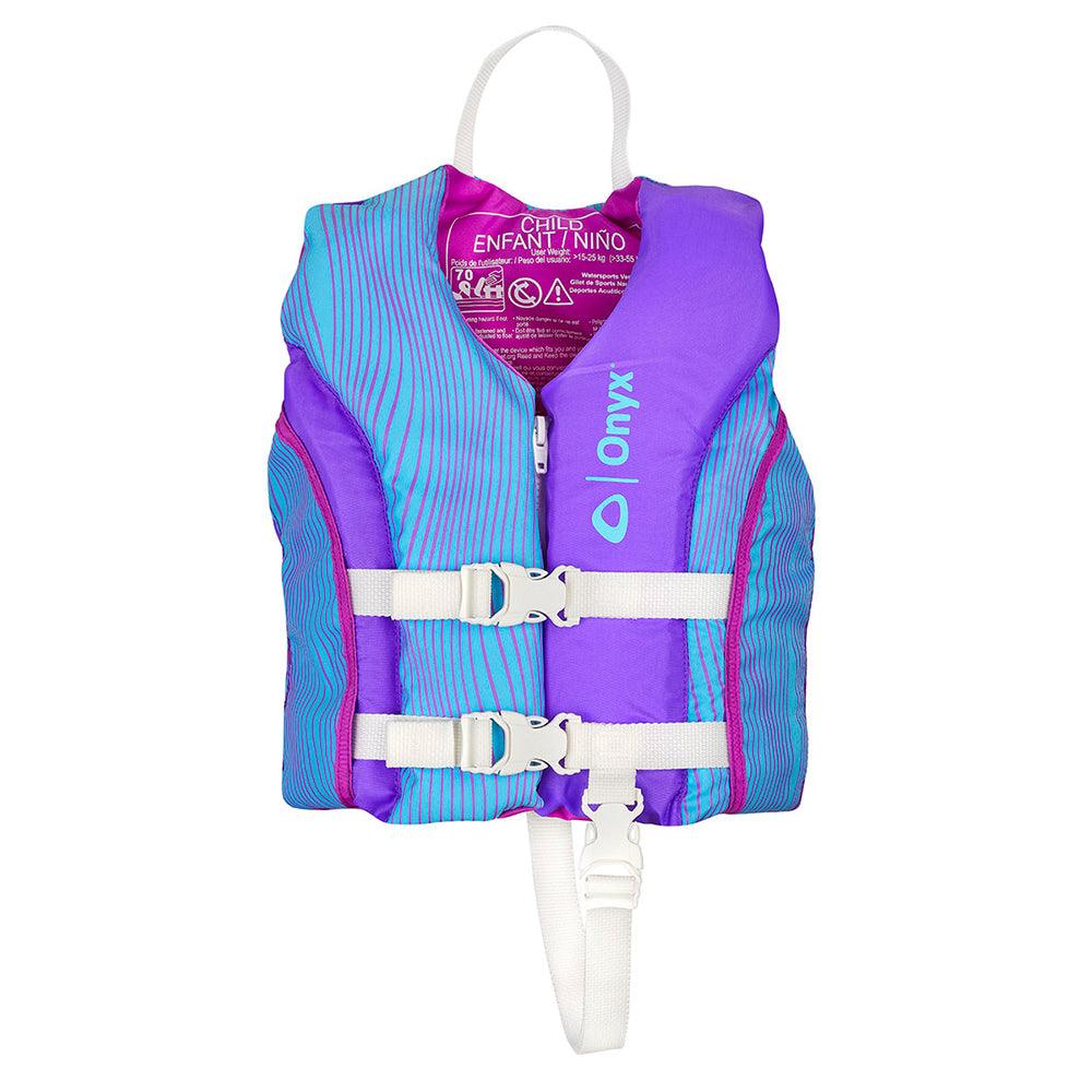 Onyx Shoal All Adventure Child Paddle & Water Sports Life Jacket - Purple - Boat Gear USA