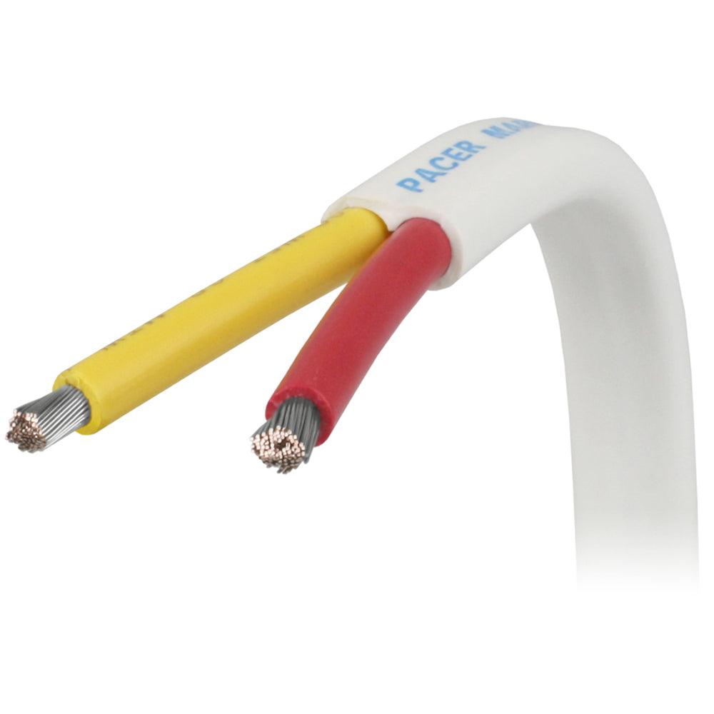 Pacer 14/2 AWG Safety Duplex Cable - Red/Yellow - Sold By The Foot - Boat Gear USA
