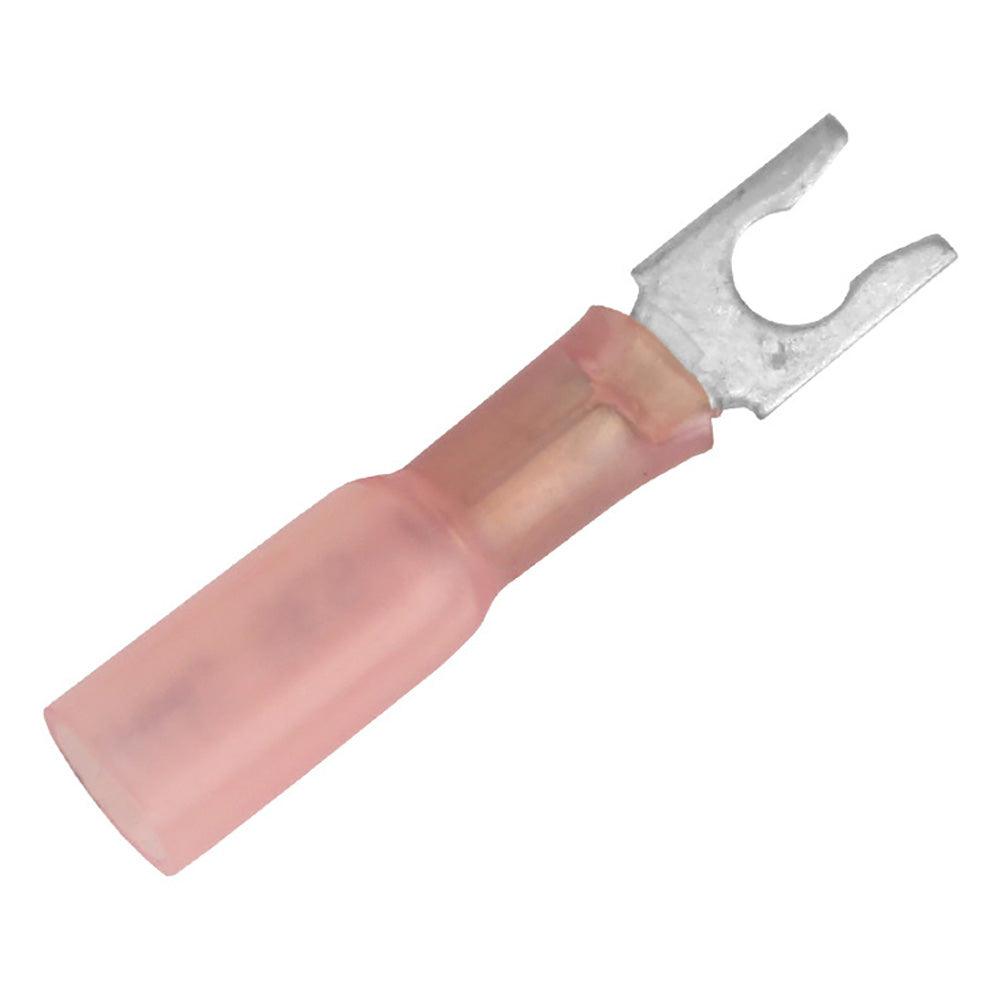 Pacer 22-18 AWG Heat Shrink Spade Terminal - #8 Stud Size - 3 Pack - Boat Gear USA