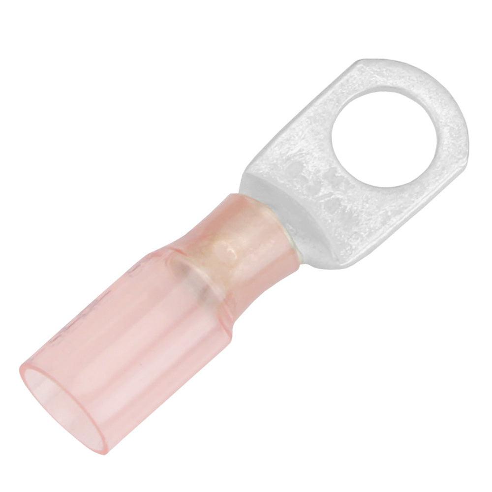 Pacer 8 AWG Heat Shrink Ring Terminal - 3/8" Stud Size - 3 Pack - Boat Gear USA