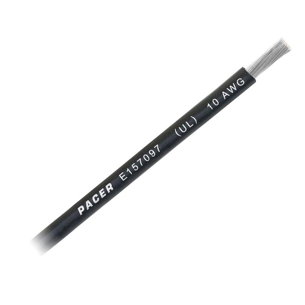 Pacer Black 10 AWG Battery Cable - Sold By The Foot - Boat Gear USA