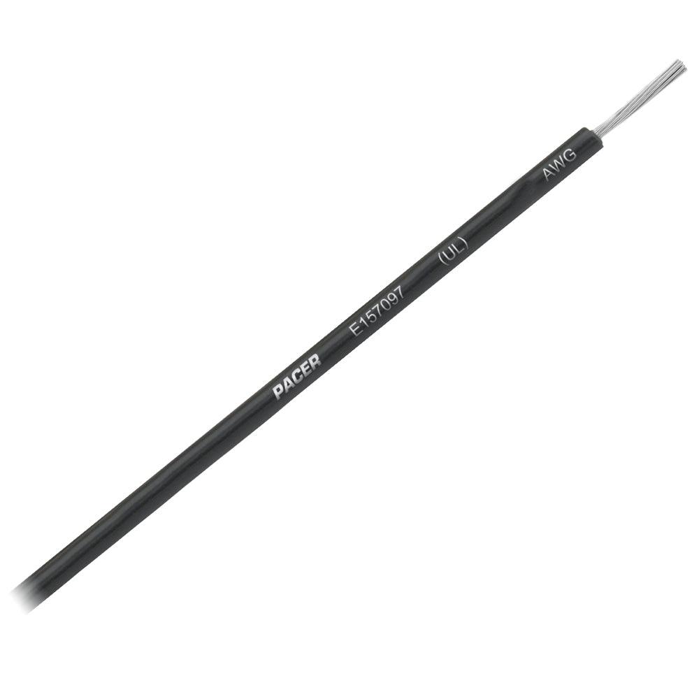 Pacer Black 10 AWG Primary Wire - 8' - Boat Gear USA