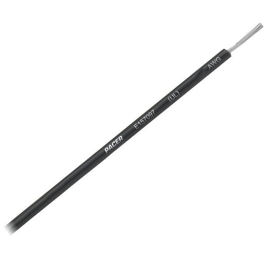 Pacer Black 14 AWG Primary Wire - 18' - Boat Gear USA