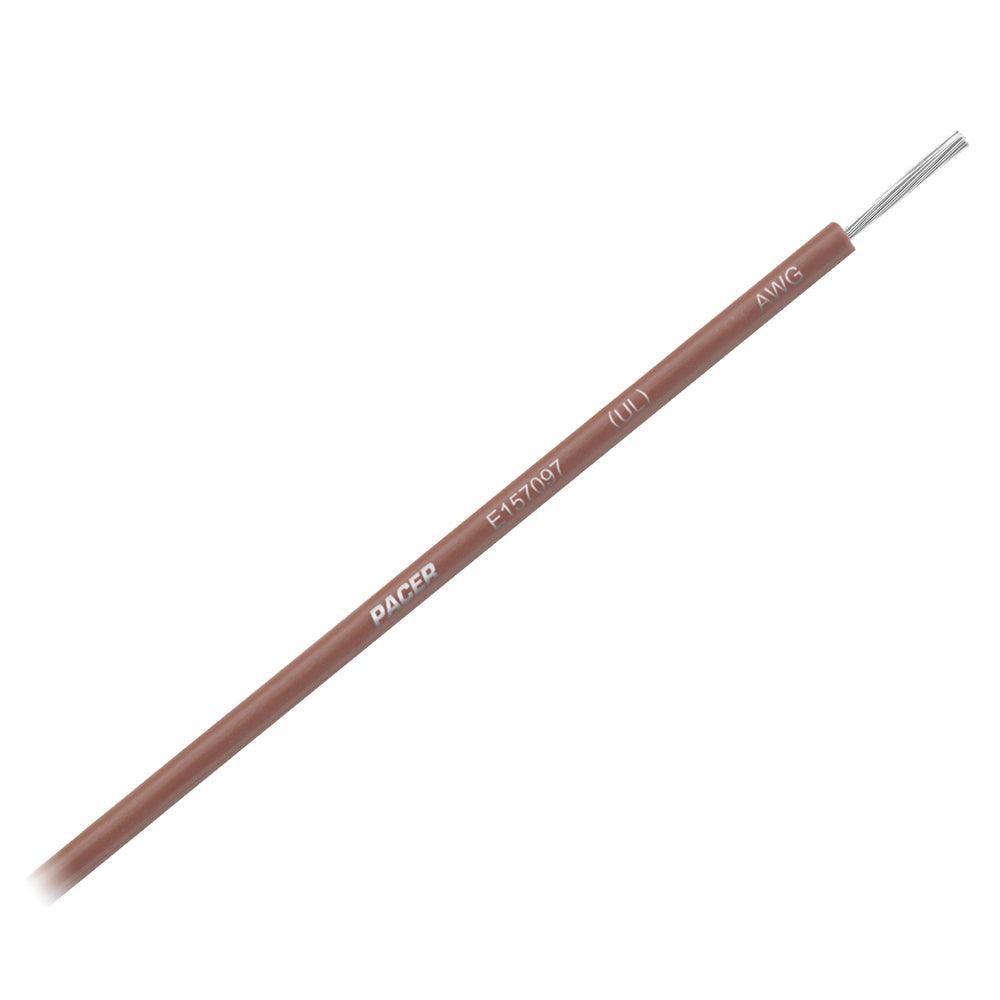 Pacer Brown 10 AWG Primary Wire - 25' - Boat Gear USA