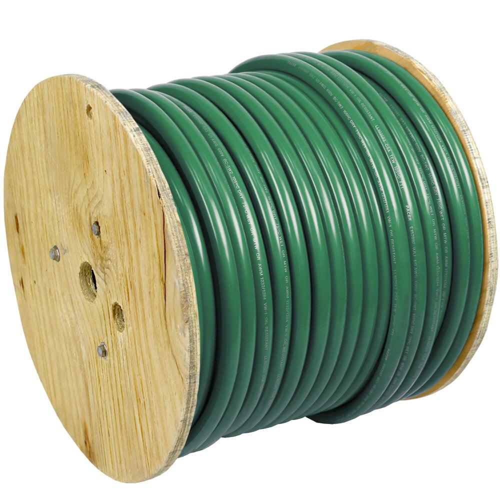 Pacer Green 2 AWG Battery Cable - 250' - Boat Gear USA