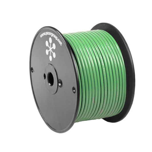 Pacer Light Green 14 AWG Primary Wire - 100' - Boat Gear USA