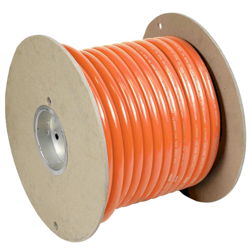 Pacer Orange 6 AWG Battery Cable - 100' - Boat Gear USA