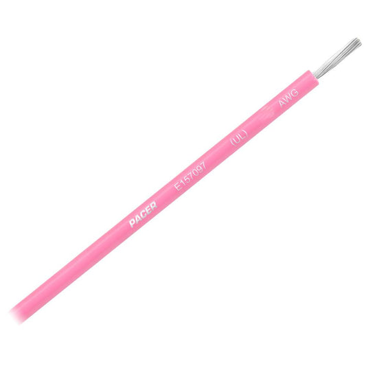 Pacer Pink 14 AWG Primary Wire - 18' - Boat Gear USA