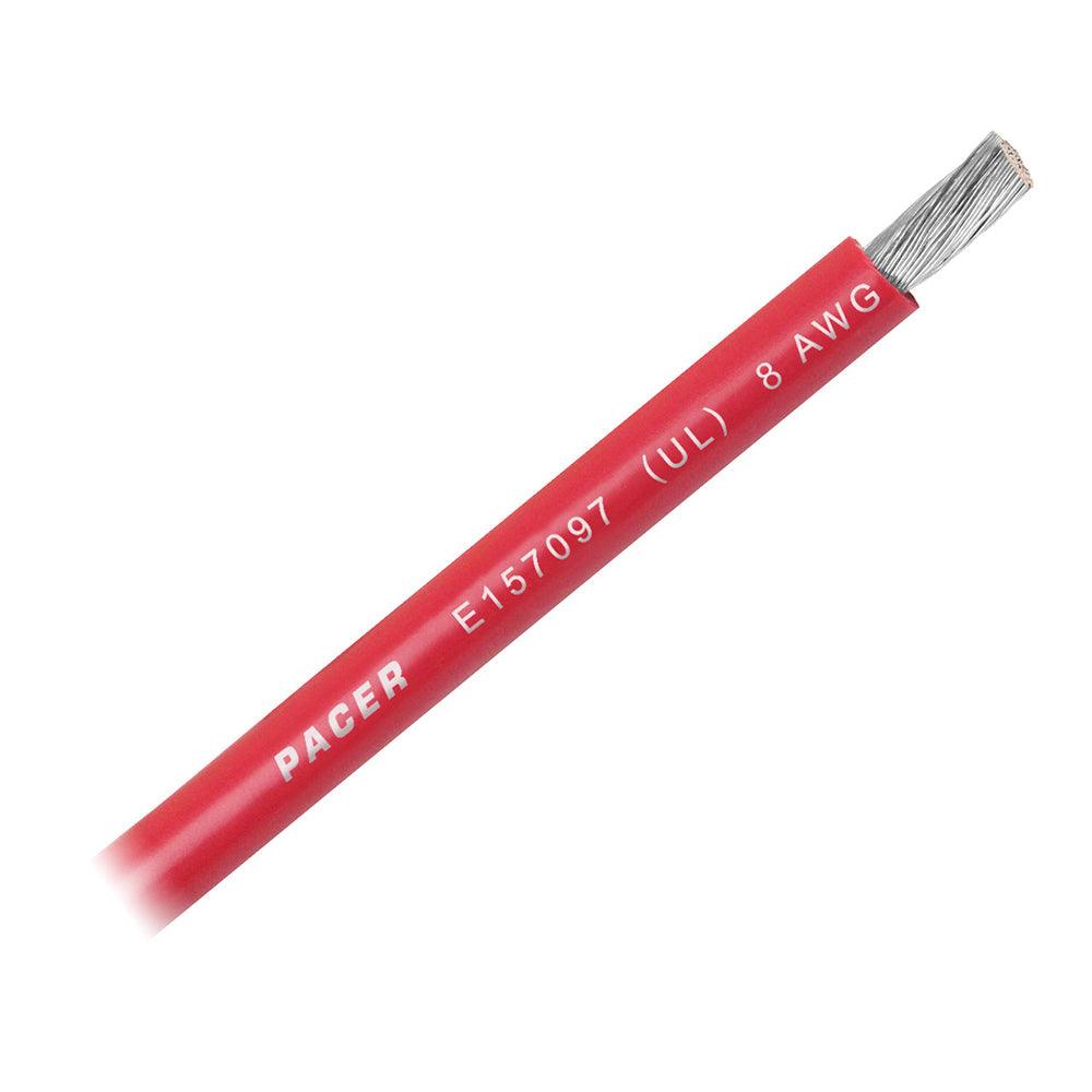 Pacer Red 8 AWG Battery Cable - Sold By The Foot - Boat Gear USA