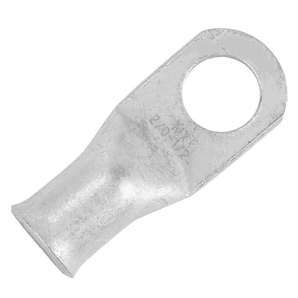 Pacer Tinned Lug 2/0 AWG - 1/2" Stud Size - 2 Pack - Boat Gear USA