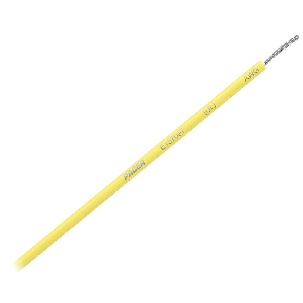 Pacer Yellow 10 AWG Primary Wire - 25' - Boat Gear USA