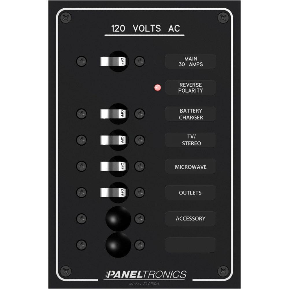 Paneltronics Standard AC 6 Position Breaker Panel & Main - Boat Gear USA