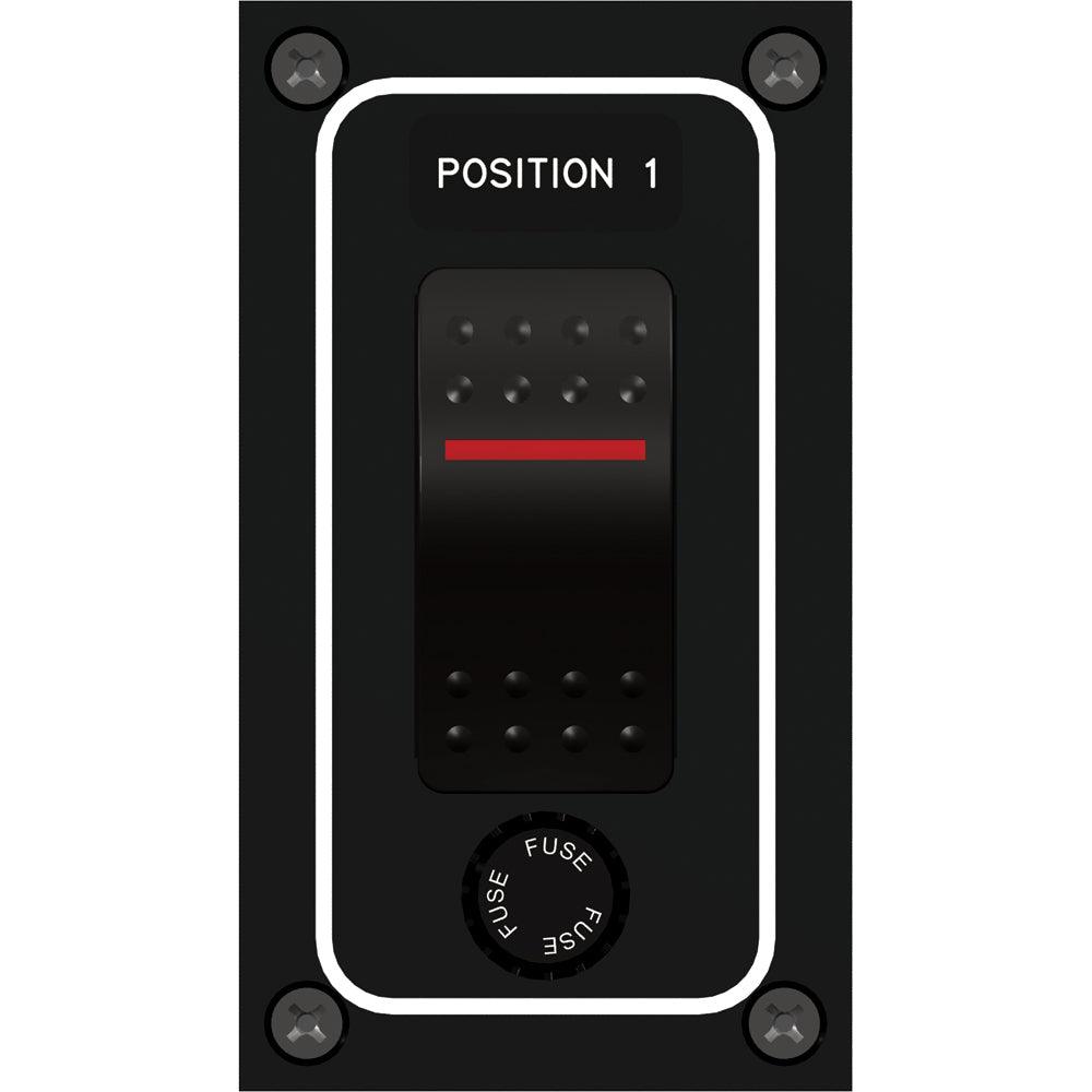 Paneltronics Waterproof Panel - DC 1-Position Illuminated Rocker Switch & Fuse - Boat Gear USA