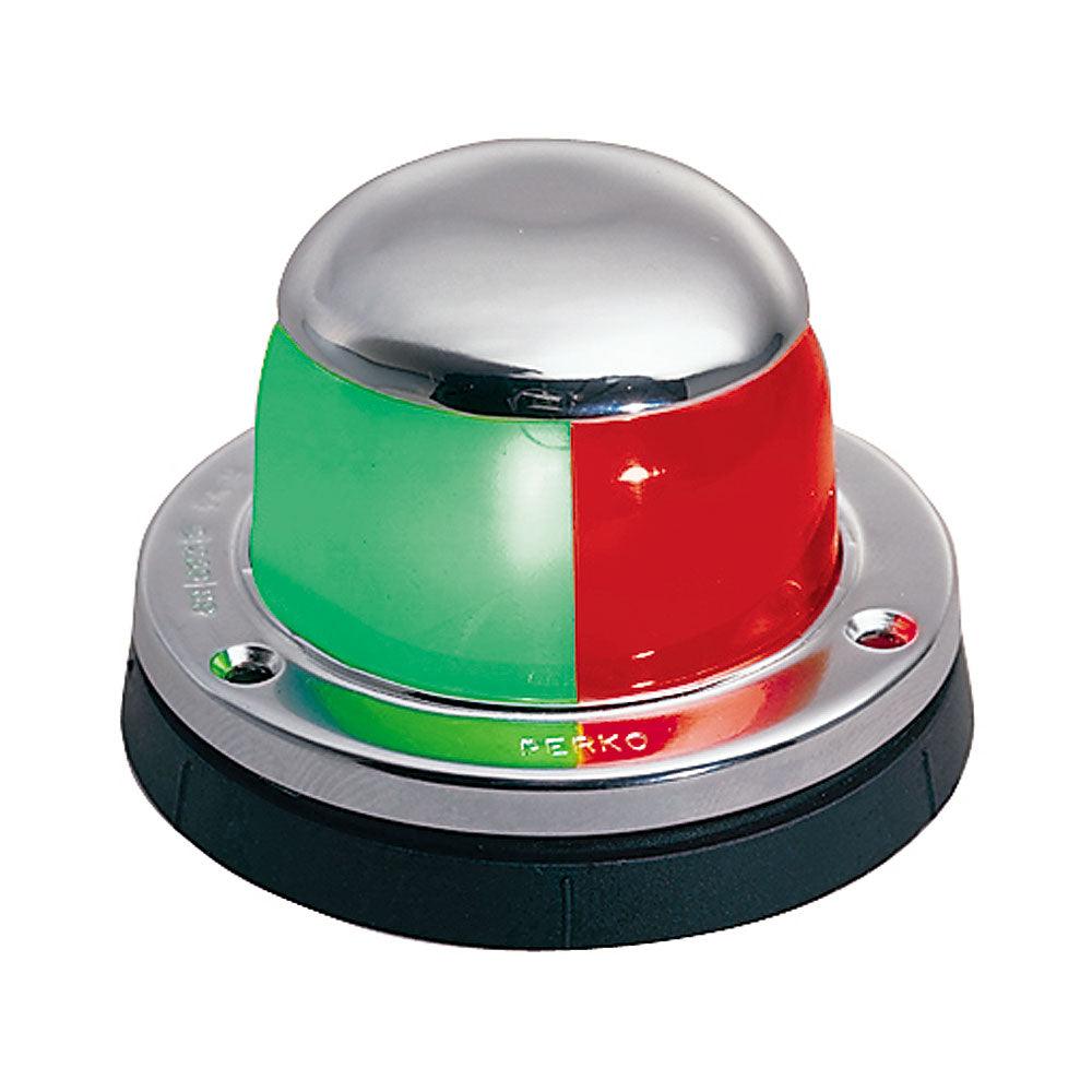 Perko 12V Bi-Color Bow Light Horizontal Mount Chrome Plated MADE IN THE USA - Boat Gear USA