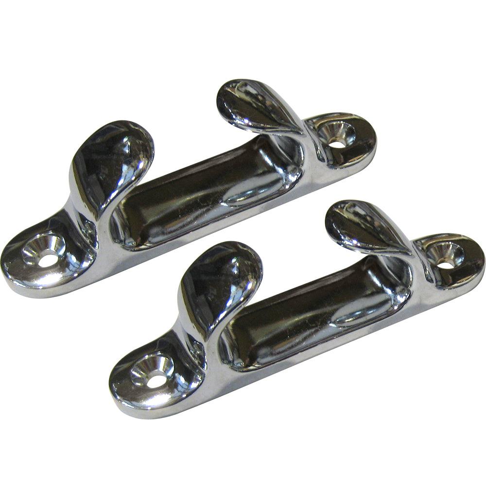 Perko 4" Straight Chock - Chrome Plated Zinc - Boat Gear USA