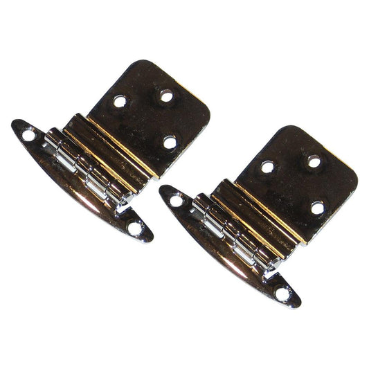 Perko Chrome Plated Brass 3/8" Inset Hinges - Boat Gear USA