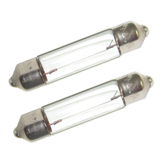 Perko Double Ended Festoon Bulbs - 12V, 10W, .74A - Pair - Boat Gear USA