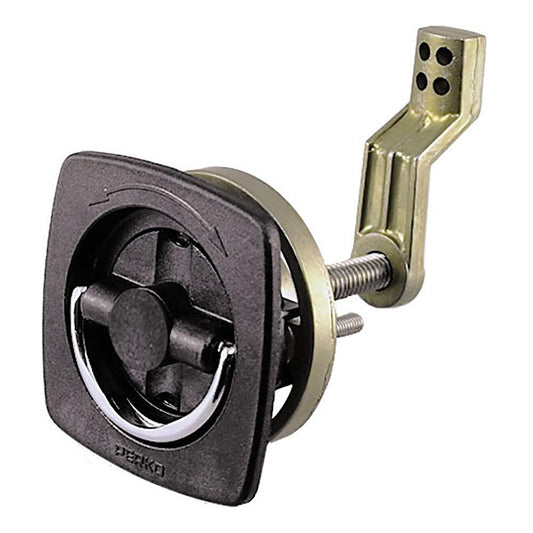 Perko Flush Latch - Non-Locking - 2.5" x 2.5" w/Offset Cam Bar & Flexible Polymer Strike - Boat Gear USA