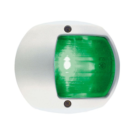 Perko LED Side Light - Green - 12V - White Plastic Housing - Boat Gear USA