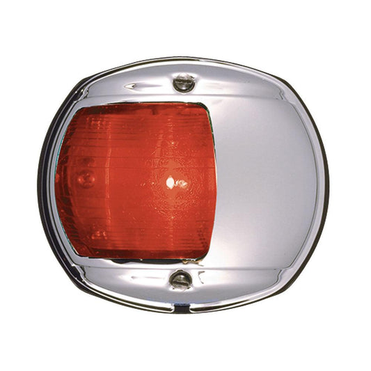 Perko LED Side Light - Red - 12V - Chrome Plated Housing - Boat Gear USA