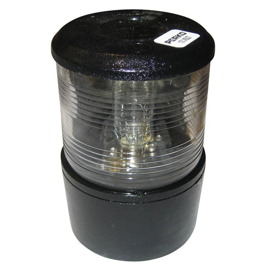 Perko Masthead Light f/Sail or Power Less Than 20M - 12VDC - Black Base Mount/White Light - Boat Gear USA