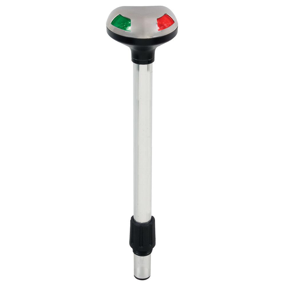 Perko Stealth Series LED Bi-Color 12" Pole Light - Small Threaded Collar - 2 Mile - Boat Gear USA