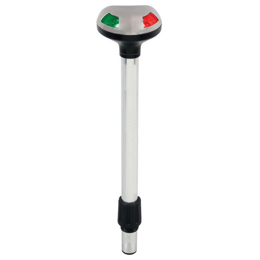 Perko Stealth Series LED Bi-Color 12" Pole Light - Small Threaded Collar - 2 Mile - Boat Gear USA