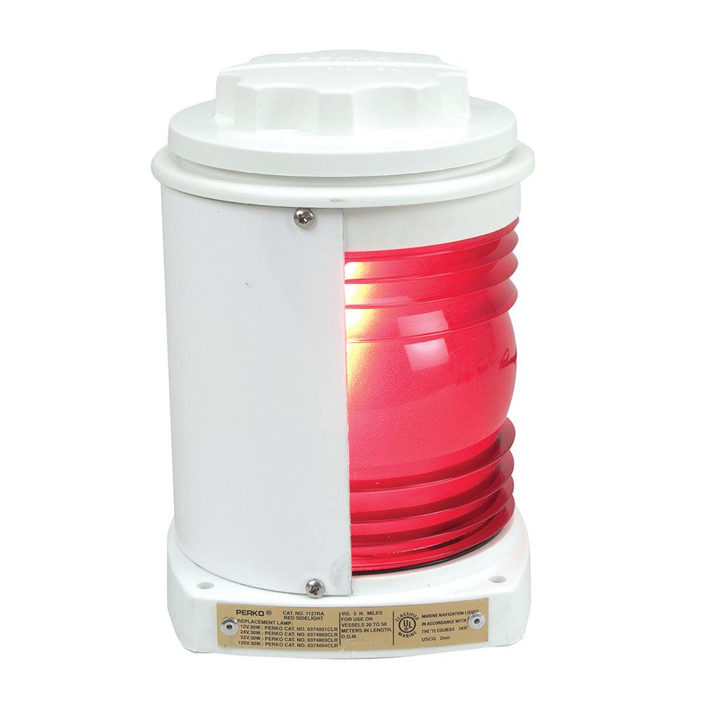 Perko White Plastic Red Side Light - Boat Gear USA