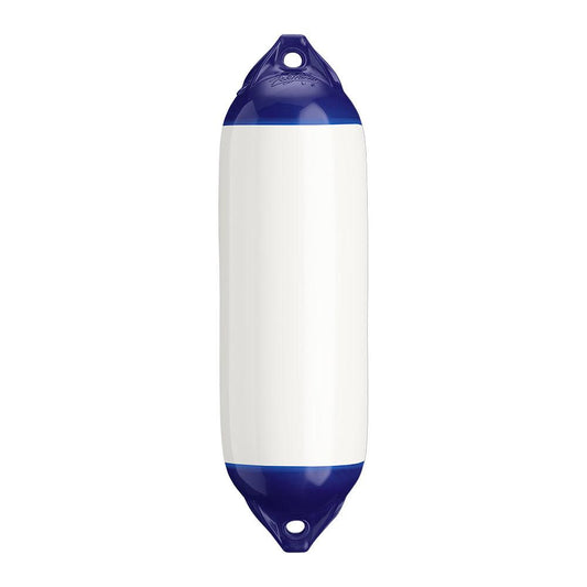 Polyform F-02 Twin Eye Fender 7.5" x 26" - White - Boat Gear USA