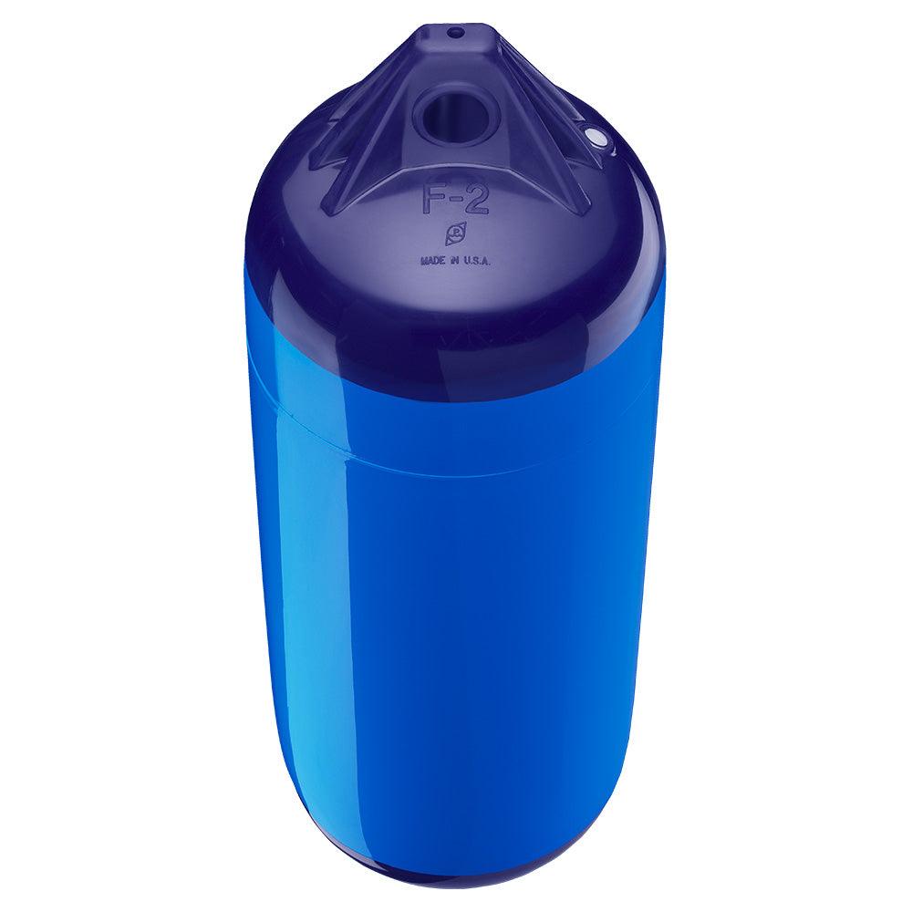 Polyform F-2 Twin Eye Fender 8.2" x 25" - Blue - Boat Gear USA