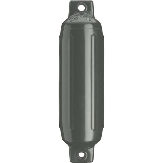 Polyform G-3 Twin Eye Fender 5.5" x 19" - Graphite - Boat Gear USA