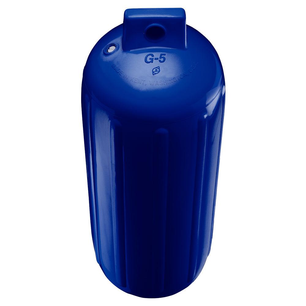 Polyform G-5 Twin Eye Fender 8.8" x 26.8" - Cobalt Blue w/Adapter - Boat Gear USA