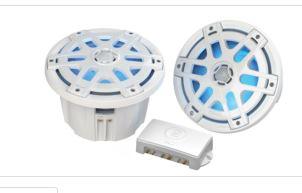 Polyplanar Ma-oc8 8"" Speaker Waterproof 500 Watts/pair Led Lighting - Boat Gear USA