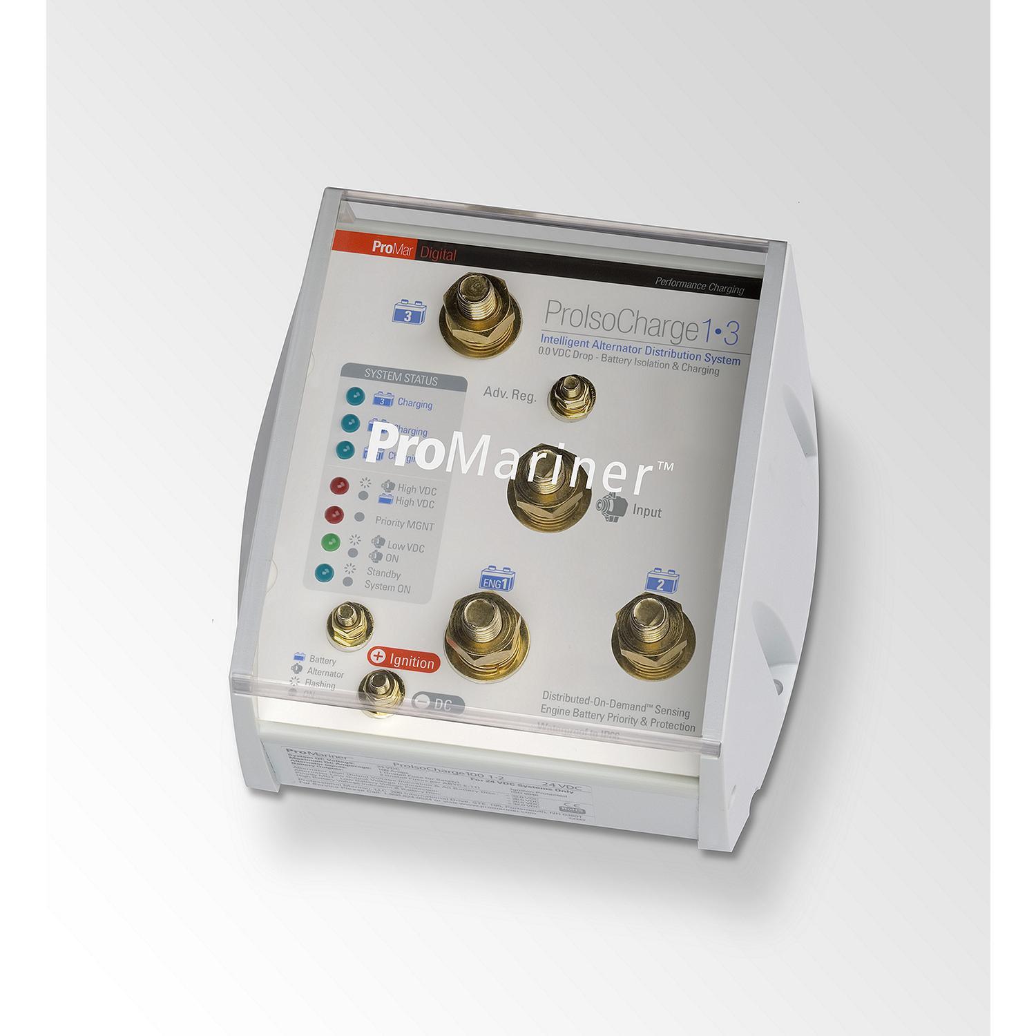 Promariner Proisocharge 120 0 Voltage Loss Isolator 12v 1 Alternator 3 Batteries - Boat Gear USA