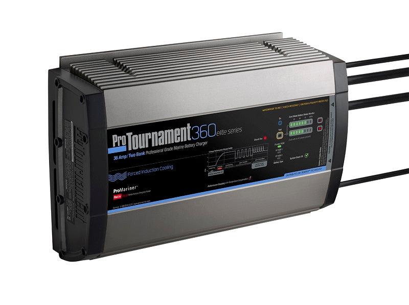 ProMariner ProTournament 360 36 Amp Battery Charger 12/24v 2 Bank 120v Input - Boat Gear USA