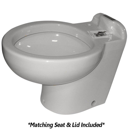 Raritan Marine Elegance - Household Style - White - Fresh or Saltwater - Smart Toilet Control - 12v - Boat Gear USA