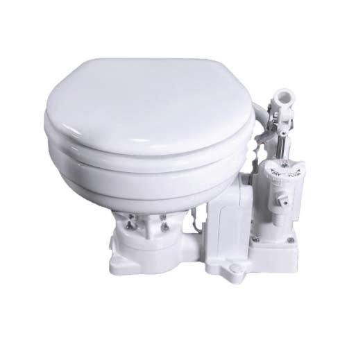 Raritan Ph Powerflush Manual Toilet Marine Size Bowl 12v - Boat Gear USA