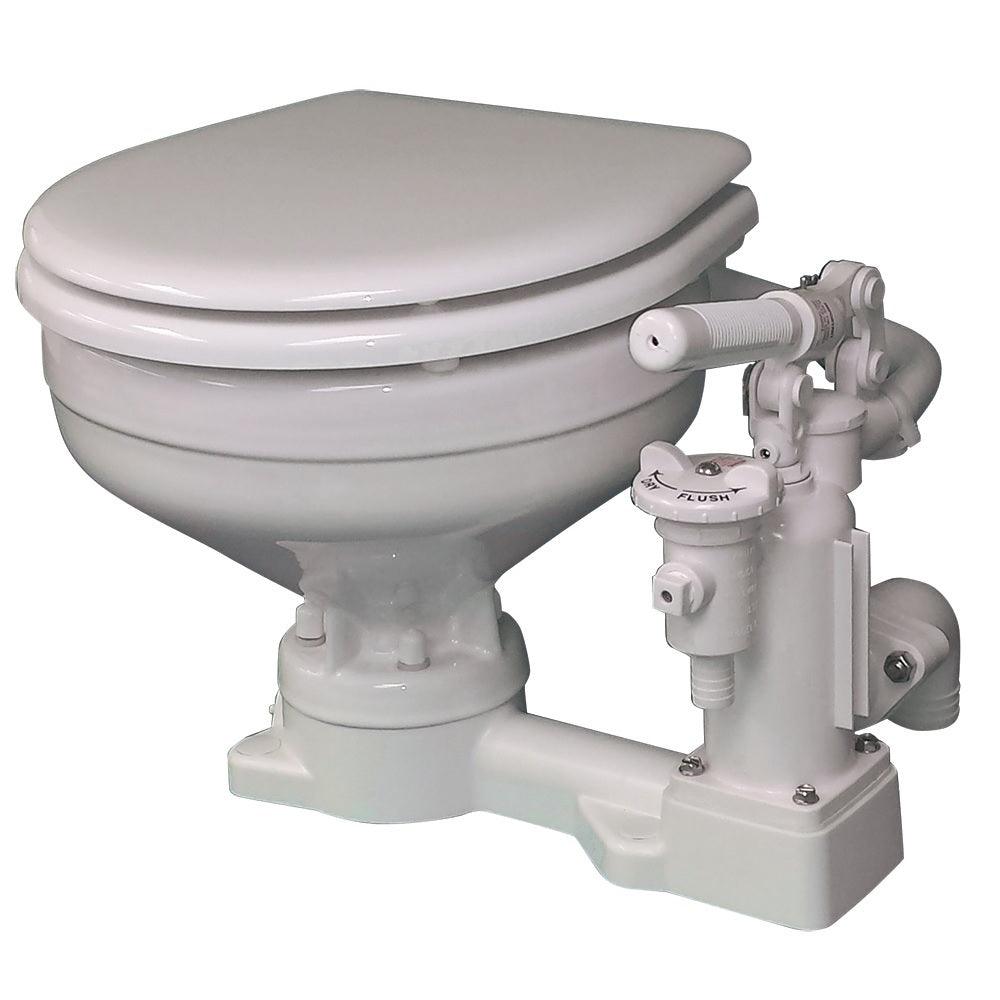 Raritan Ph Superflush Manual Toilet Household Size Bowl - Boat Gear USA