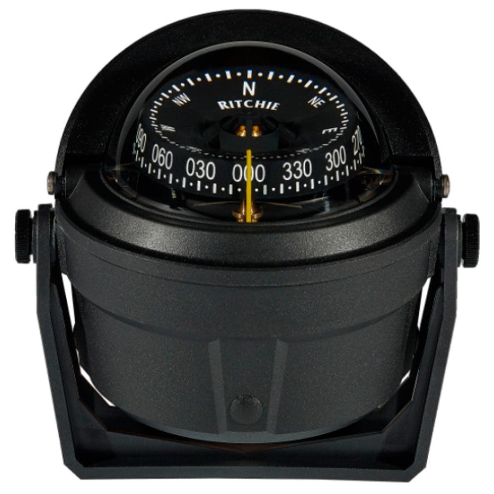 Ritchie B-81-WM Voyager Bracket Mount Compass - Wheelmark Approved f/Lifeboat & Rescue Boat Use - Boat Gear USA