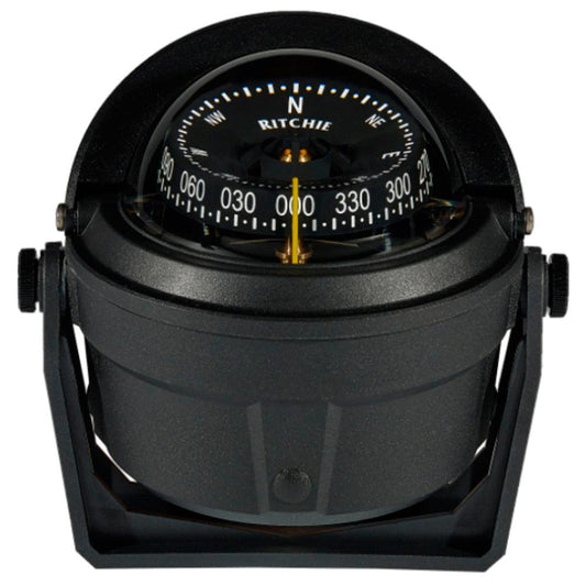 Ritchie B-81-WM Voyager Bracket Mount Compass - Wheelmark Approved f/Lifeboat & Rescue Boat Use - Boat Gear USA