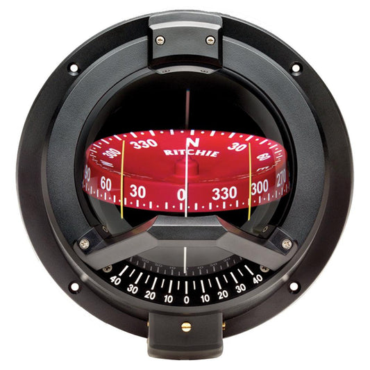 Ritchie BN-202 Navigator Compass - Bulkhead Mount - Black - Boat Gear USA