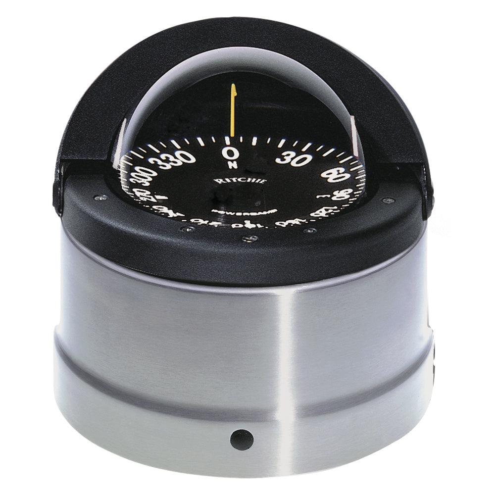 Ritchie DNP-200 Navigator Compass - Binnacle Mount - Polished Stainless Steel/Black - Boat Gear USA