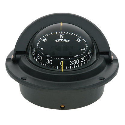 Ritchie F-83 Voyager Compass - Flush Mount - Black - Boat Gear USA