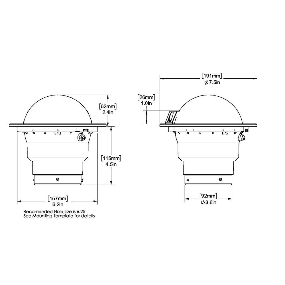 Ritchie FB-500 Globemaster Compass - Flush Mount - Black - 12V - 5 Degree Card - Boat Gear USA