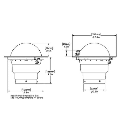 Ritchie FB-500 Globemaster Compass - Flush Mount - Black - 12V - 5 Degree Card - Boat Gear USA