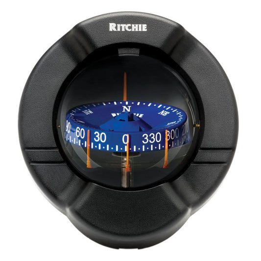 Ritchie SS-PR2 SuperSport Compass - Dash Mount - Black - Boat Gear USA