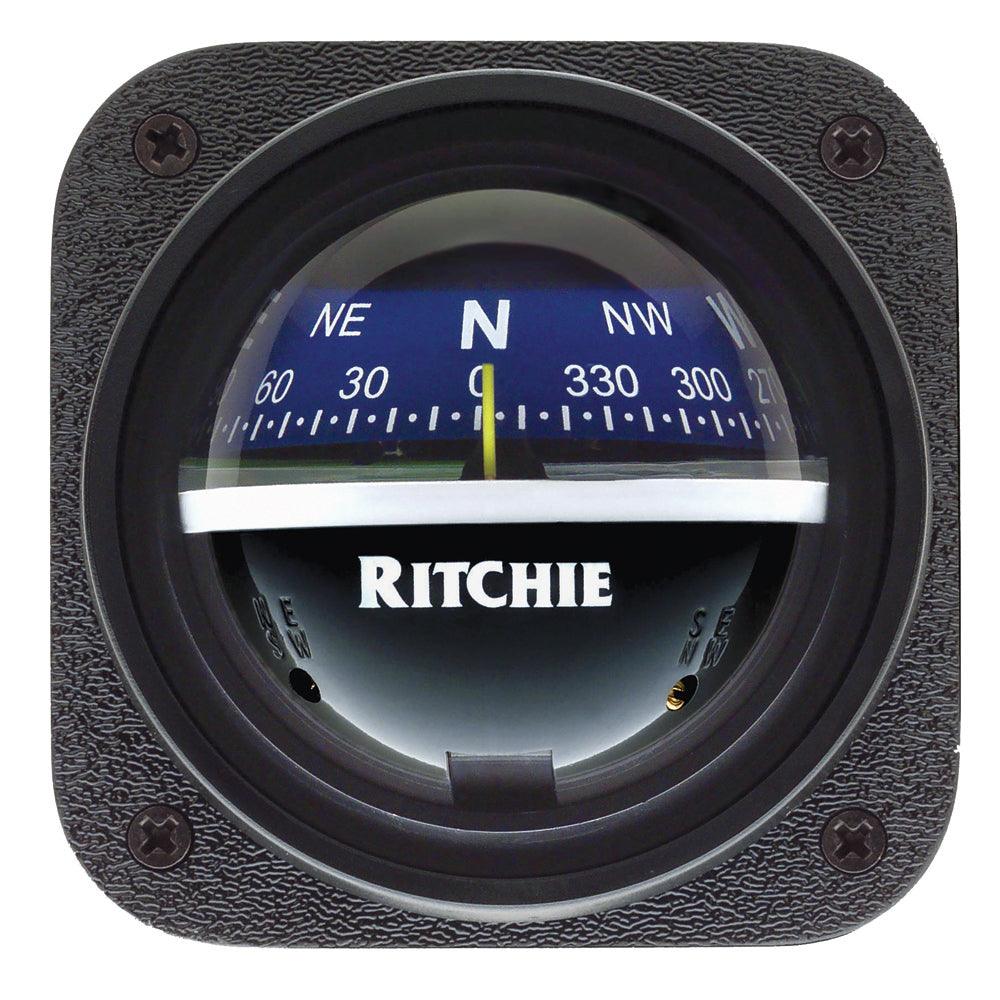 Ritchie V-537B Explorer Compass - Bulkhead Mount - Blue Dial - Boat Gear USA