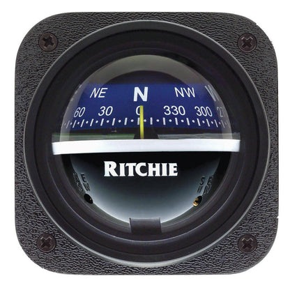 Ritchie V-537B Explorer Compass - Bulkhead Mount - Blue Dial - Boat Gear USA