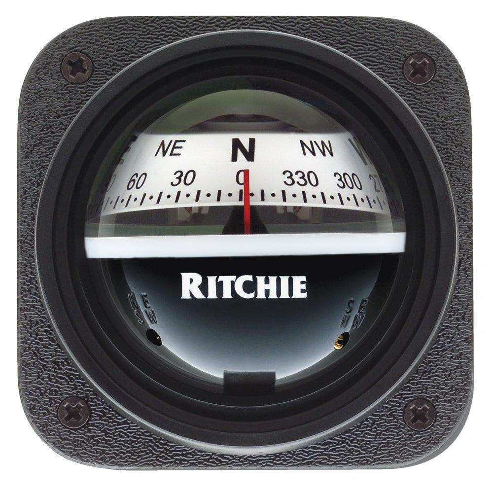 Ritchie V-537W Explorer Compass - Bulkhead Mount - White Dial - Boat Gear USA